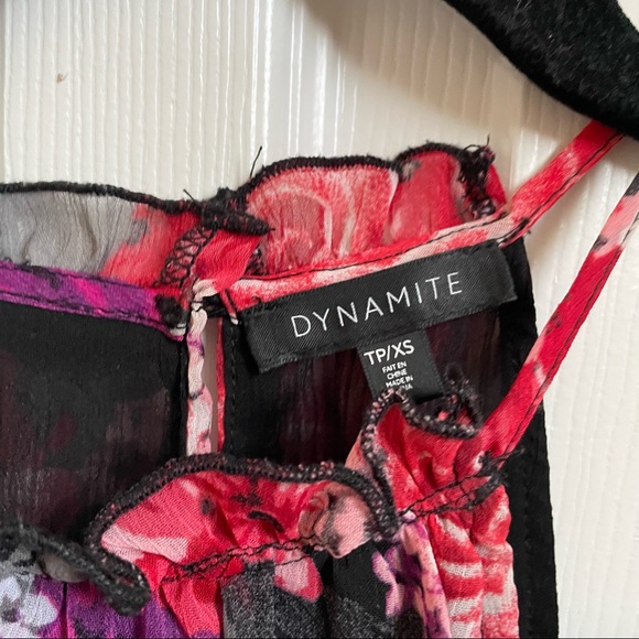 Dynamite Floral High Neck Top - Picture 4 of 4